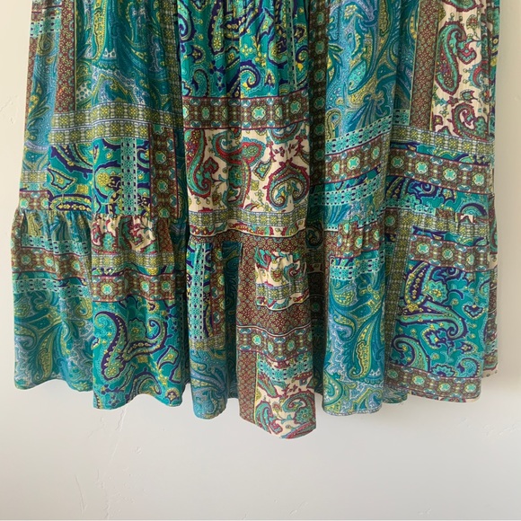 Floral Print Ruffle Hem Y2K Midi Sun Dress - Picture 7 of 14